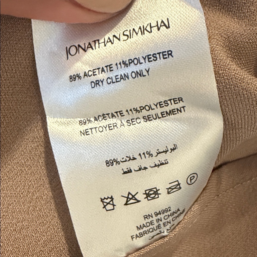 New NWT Jonathan Simkhai Finley Satin Slip Dress Sz 6 Retails $675 - Picture 7 of 7